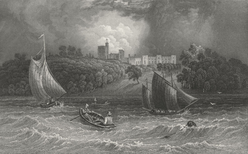IOW. Norris Castle Lord George Seymour-Bartlett c1840 old antique print